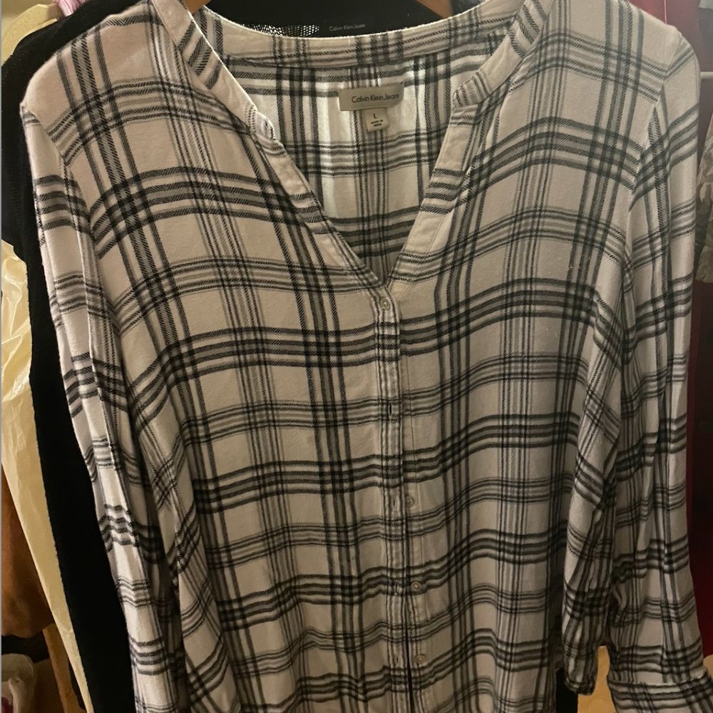 Calvin Klein womens button down
